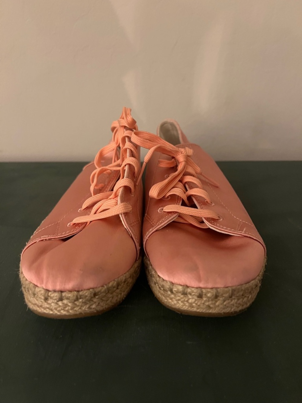 Toms Coral Lace-Up Espadrille Sneakers